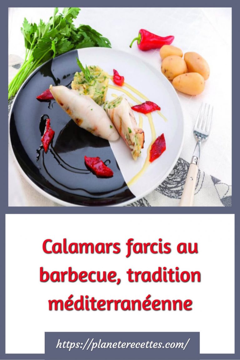Calamars farcis au barbecue, tradition méditerranéenne