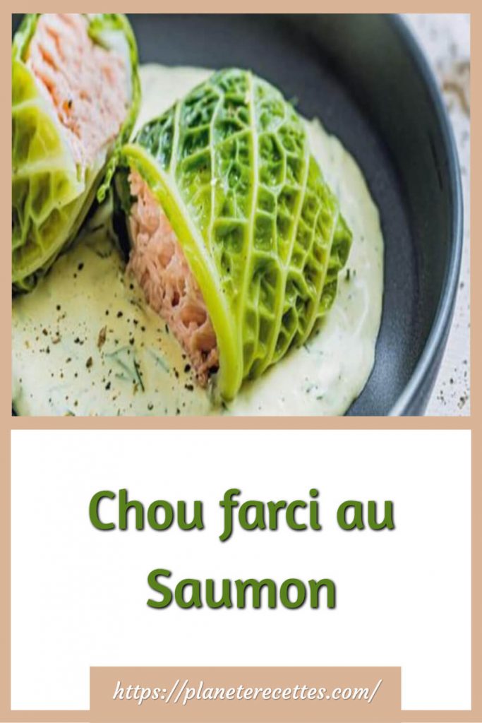 Chou farci au Saumon