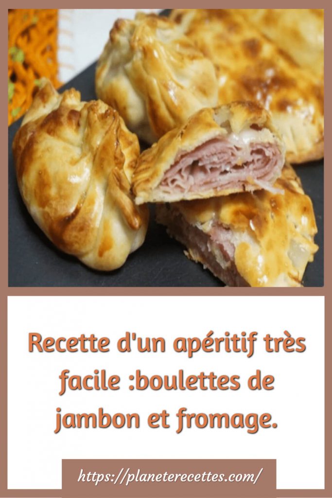 Délicieuses boulettes de jambon et fromage
