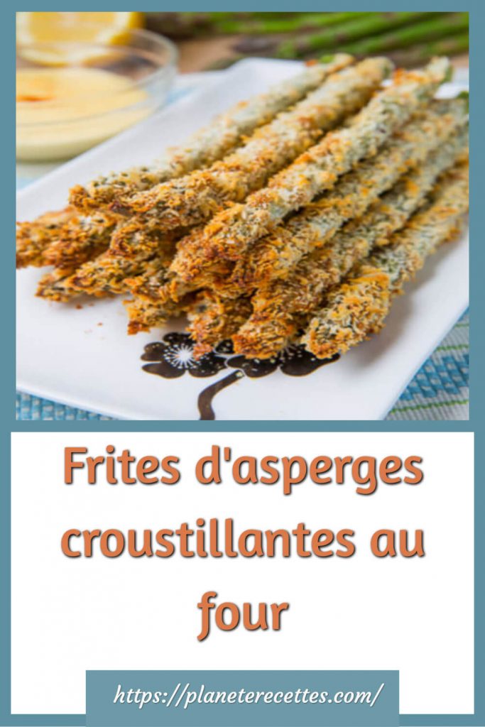 Frites d'asperges croustillantes au four