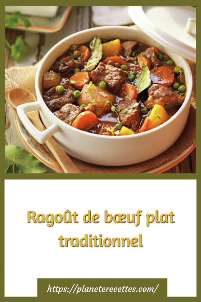 Ragoût de boeuf aux légumes simple et plein de saveurs
