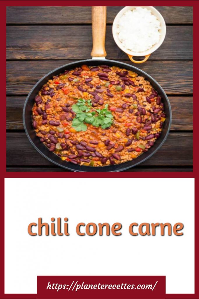 Chili Con carne plat très facile