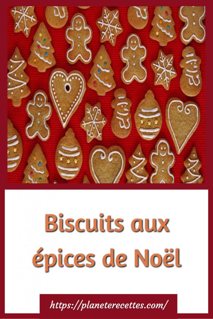 Biscuits aux épices de Noël