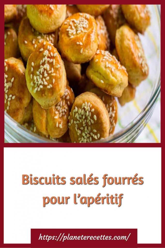 Biscuits salés fourrés pour l'apéritif
