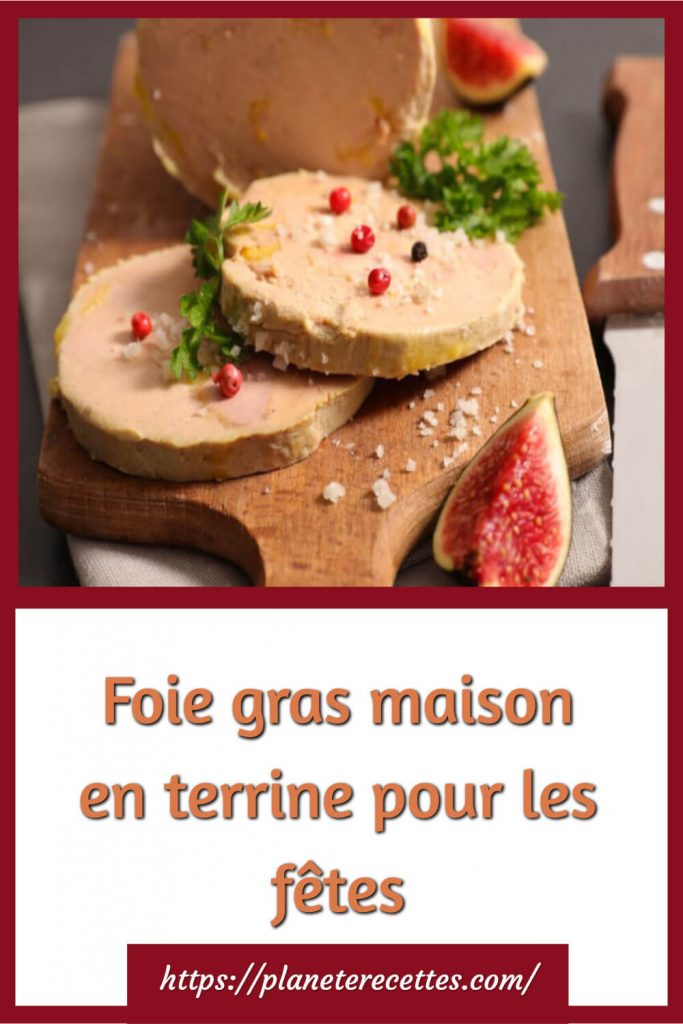 Foie gras maison en terrine pour les fêtes