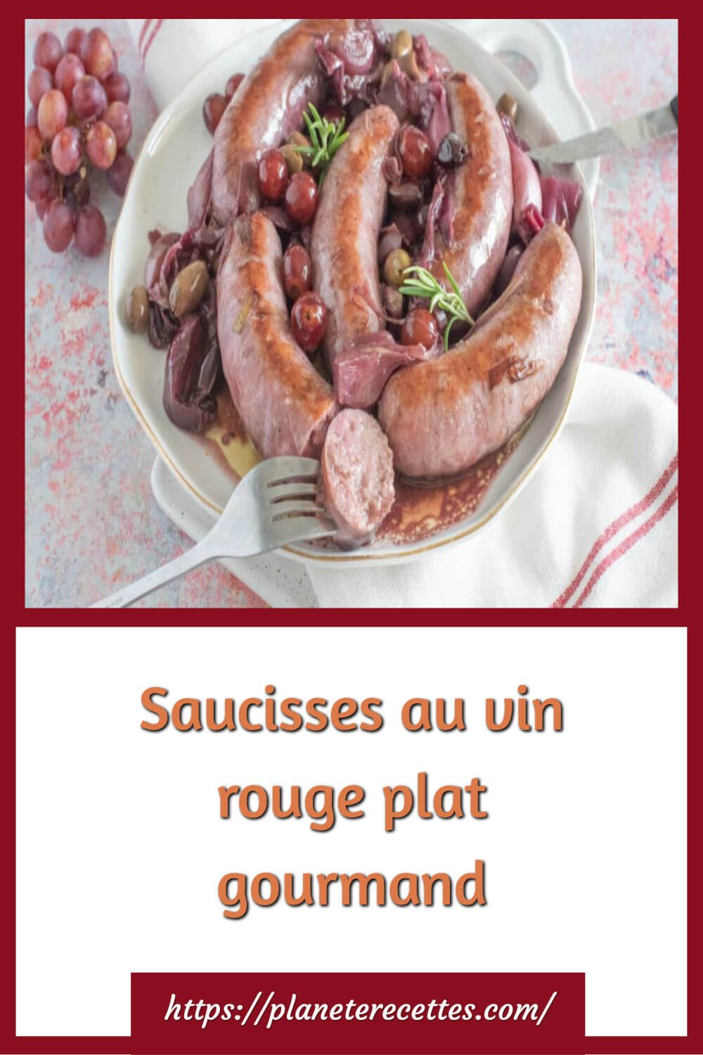Saucisse Au Vin Rouge Saucisson Sec Au Vin Rouge 10 Saucisses au vin rouge plat gourmand – Planète Recettes