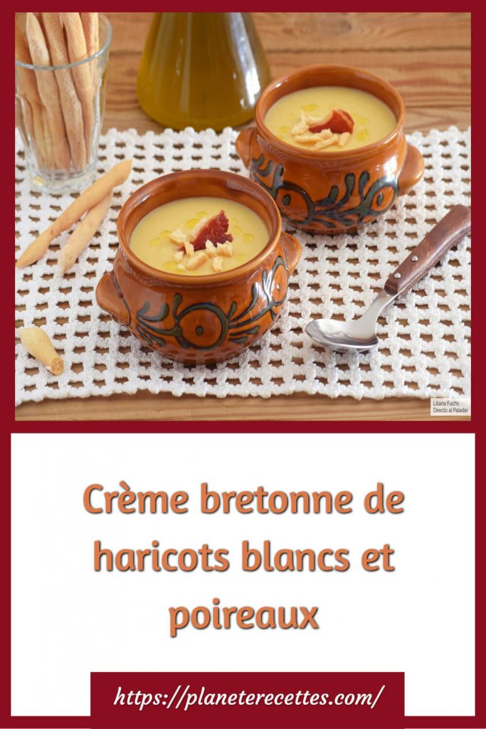 Crème bretonne de haricots blancs et poireaux