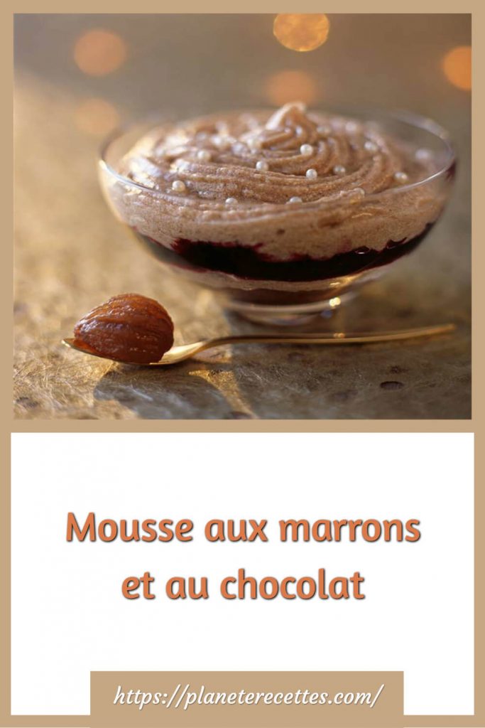 Mousse aux marrons et au chocolat