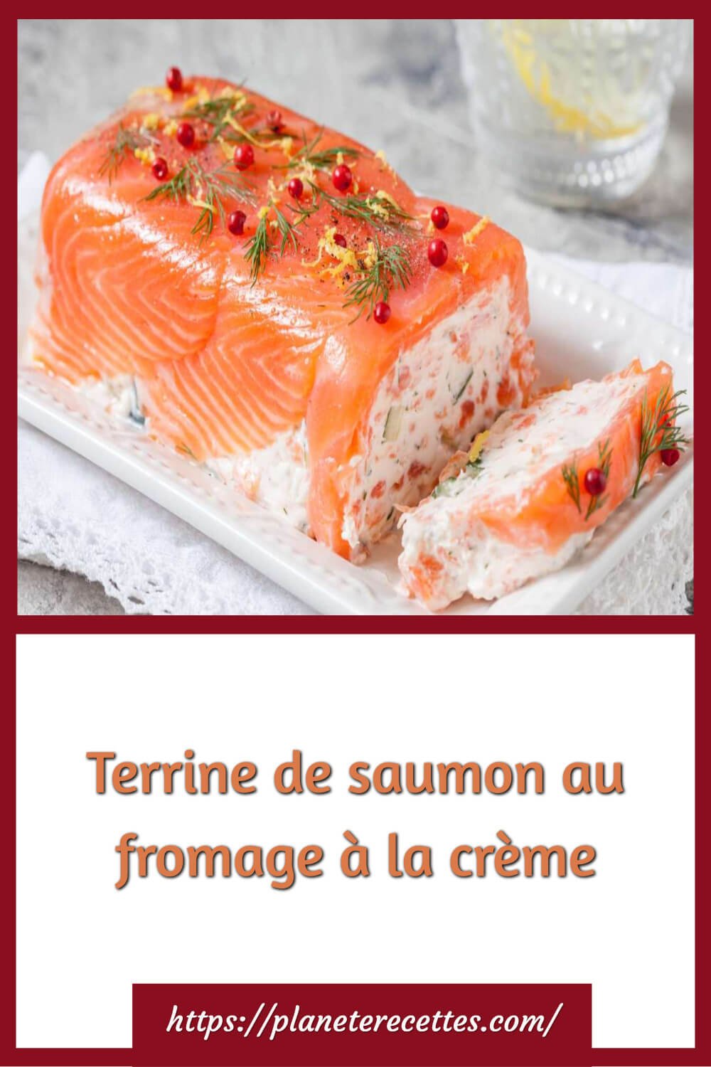 Terrine de saumon au fromage à la crème Planète Recettes