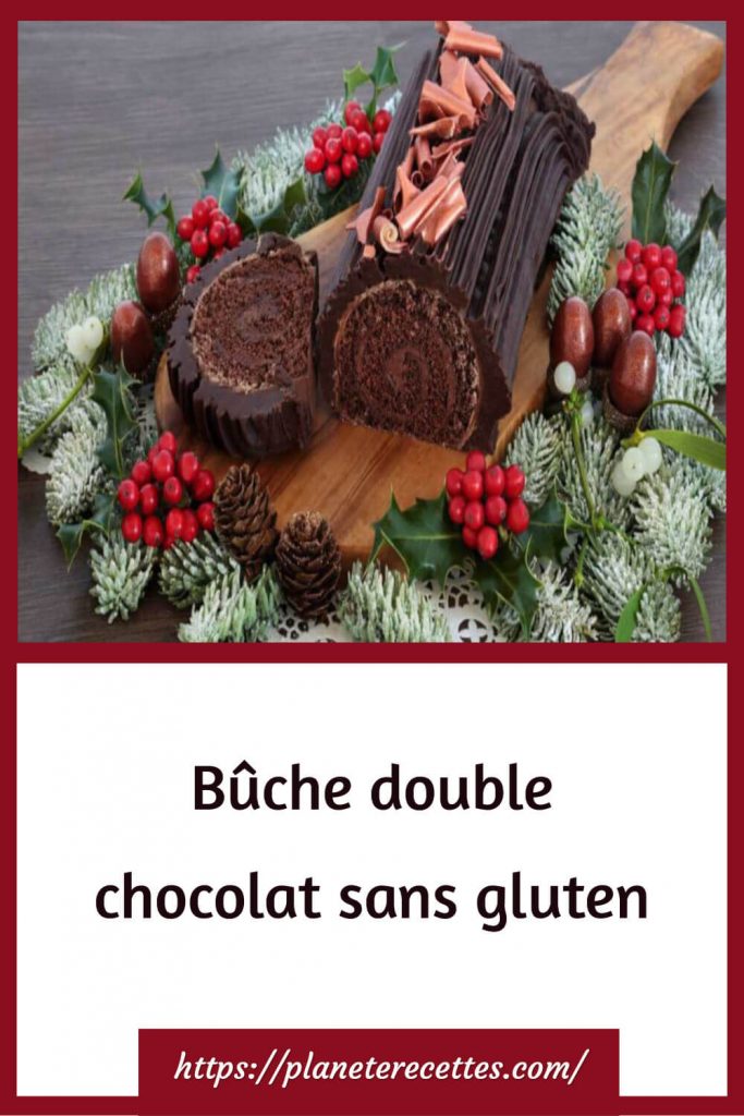 Bûche double chocolat sans gluten