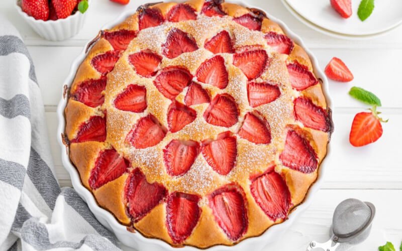 Gâteau Moelleux Aux Fraises