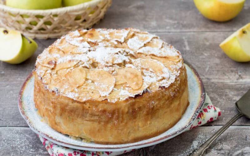 Recette de tarte aux pommes diététique 